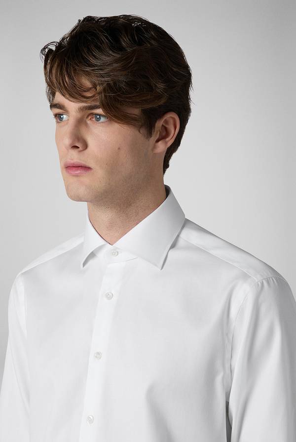 Pal Zileri Camicia in cotone con trattamento anti-piega azzurra Pezzi Unici