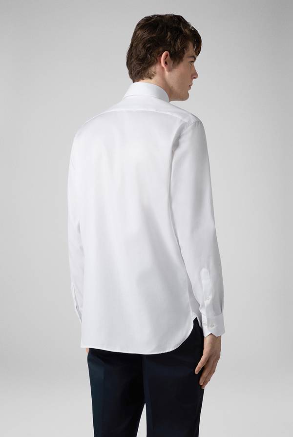 Pal Zileri Camicia in cotone con trattamento anti-piega azzurra Pezzi Unici