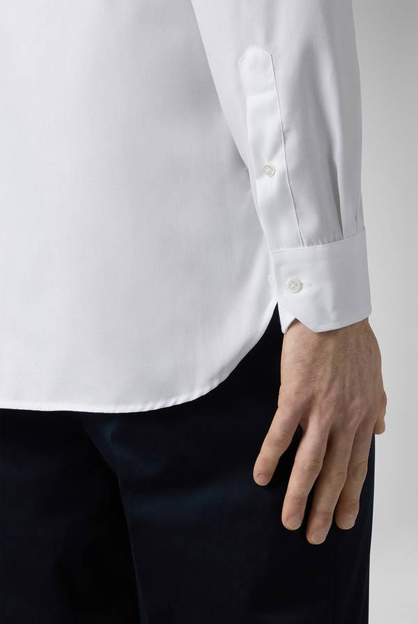 Pal Zileri Camicia in cotone con trattamento anti-piega azzurra Pezzi Unici