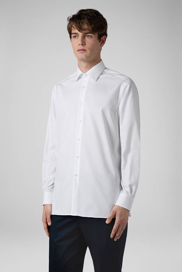 Pal Zileri Camicia azzurra in cotone con collo Milano Negozi Online