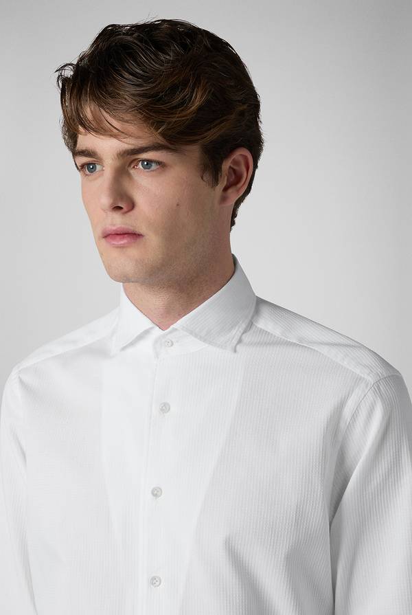 Pal Zileri Camicia bianca in cotone Consegna Veloce