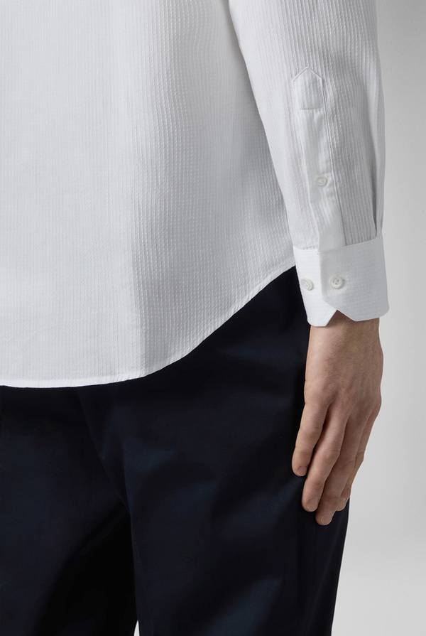 Pal Zileri Camicia bianca in cotone Consegna Veloce