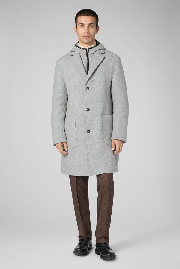 Pal Zileri Car coat reversibile con dettagli in pelle Presa