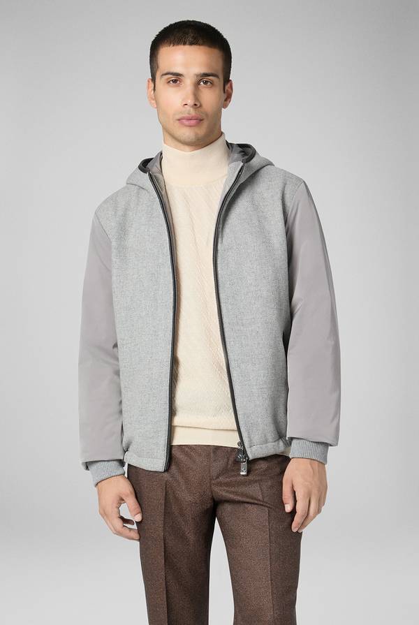 Pal Zileri Car coat reversibile con dettagli in pelle Presa