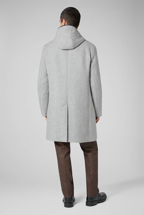 Pal Zileri Car coat reversibile con dettagli in pelle Presa