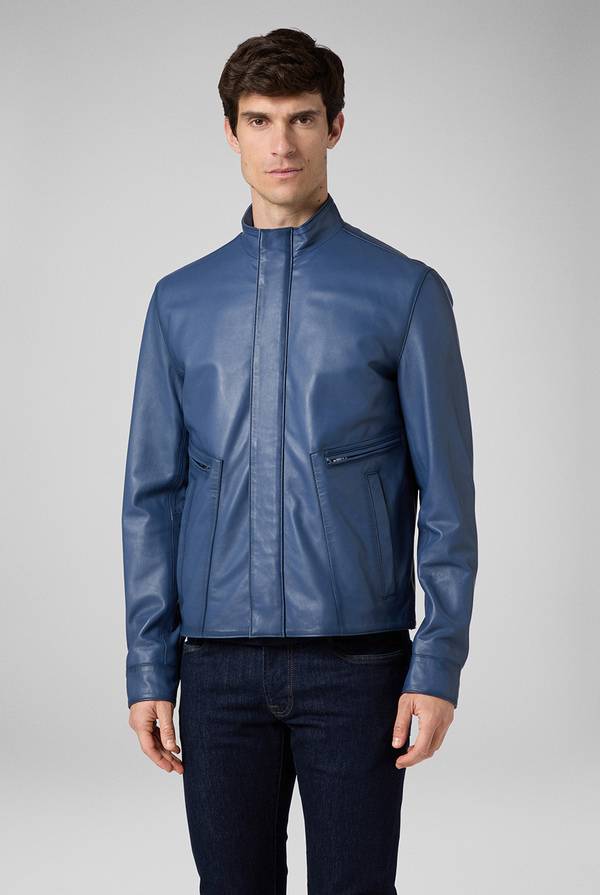 Pal Zileri Biker in nappa color anice Outlet