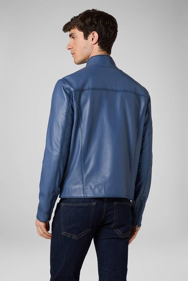Pal Zileri Biker in nappa color anice Outlet