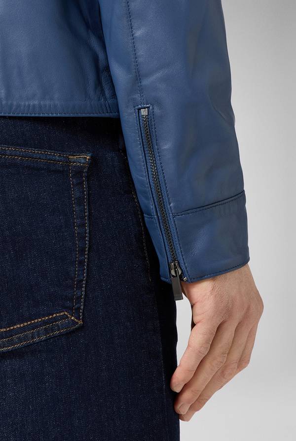 Pal Zileri Biker in nappa color anice Outlet