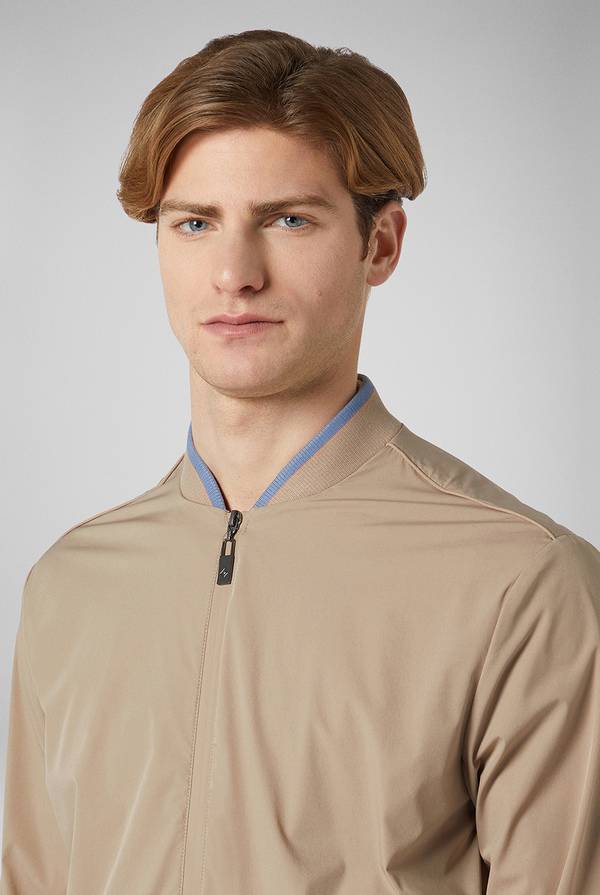 Pal Zileri Bomber in soft shell color tortora In Vendita