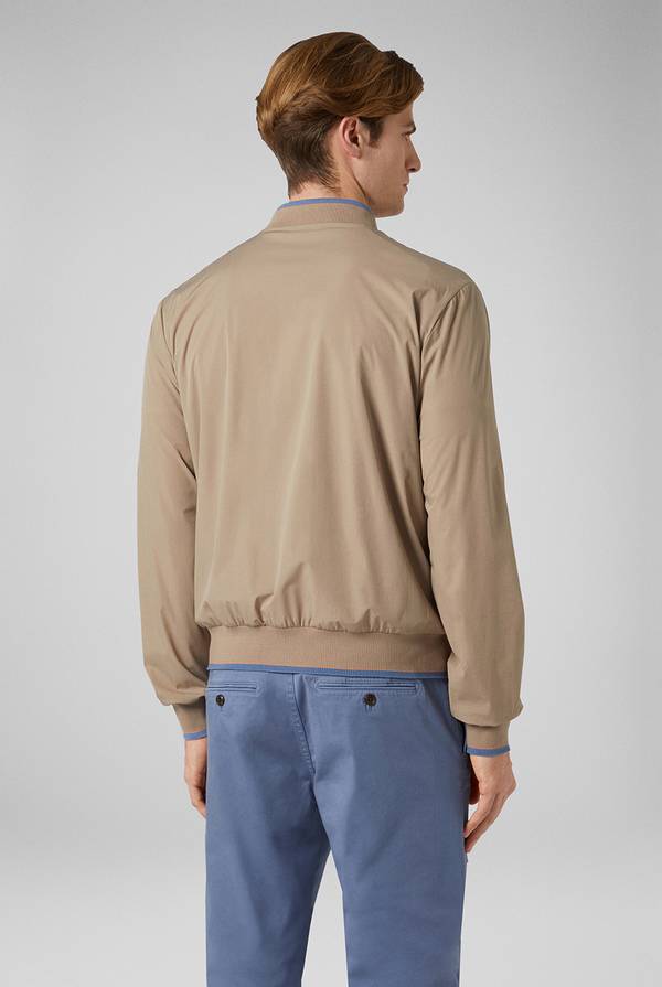 Pal Zileri Bomber in soft shell color tortora In Vendita