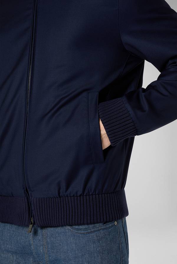 Pal Zileri Bomber in lana resistente all'acqua Nuova