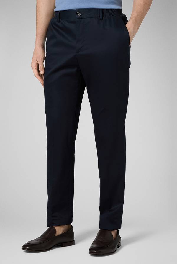 Pal Zileri Pantalone in cotone e tencel stretch Vendita calda