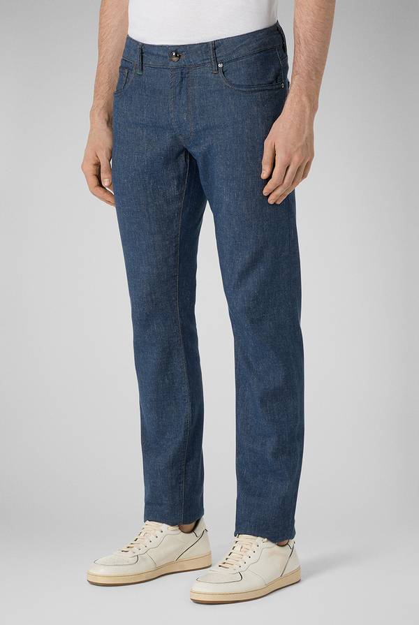 Pal Zileri Denim 5 tasche effetto lino Offerta migliore