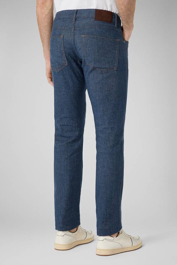 Pal Zileri Denim 5 tasche effetto lino Offerta migliore