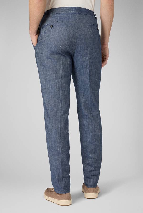 Pal Zileri Pantalone in lino e cotone stretch Offerta temporanea
