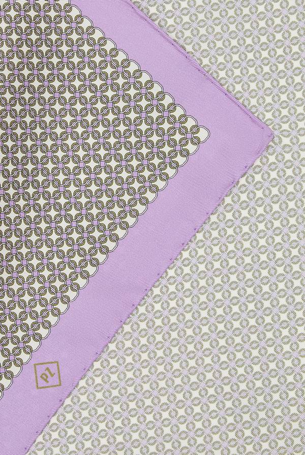 Pal Zileri Pochette in seta stampata con piping a contrasto Fino al 55% di sconto