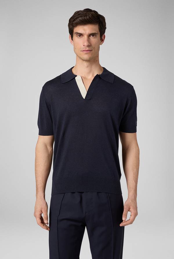 Pal Zileri Polo in maglia di lino e seta color senape Affare Del Giorno
