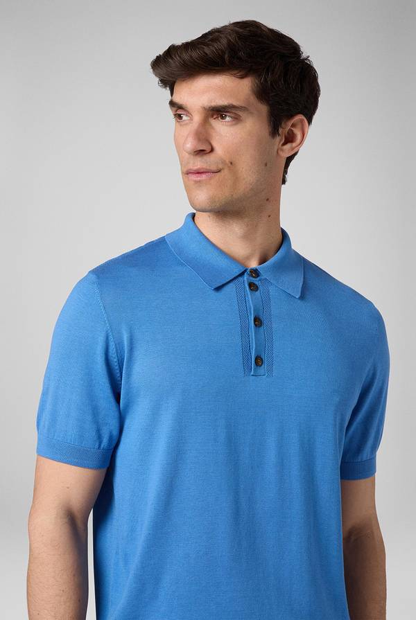 Pal Zileri Polo in maglia di lana e seta Sconto