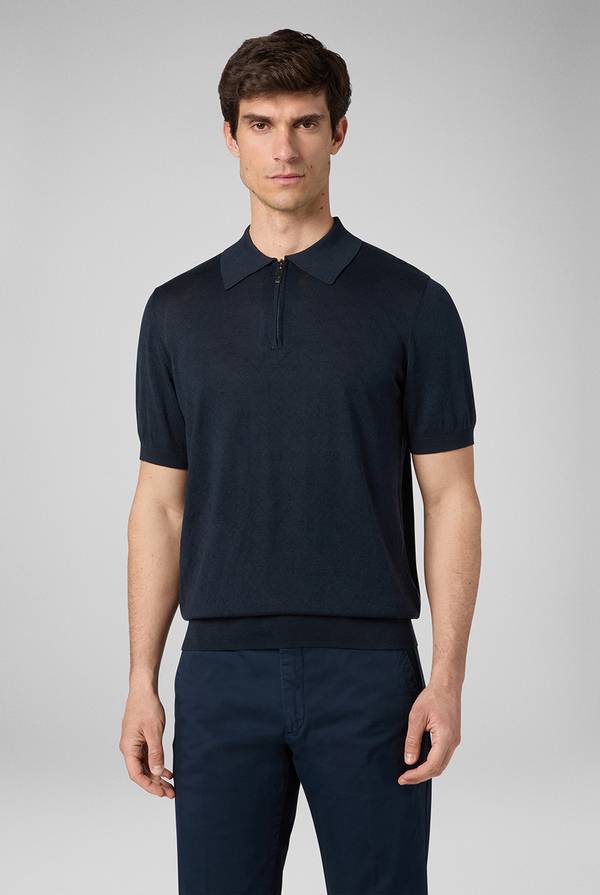 Pal Zileri Polo jacquard con monogramma pz Economico