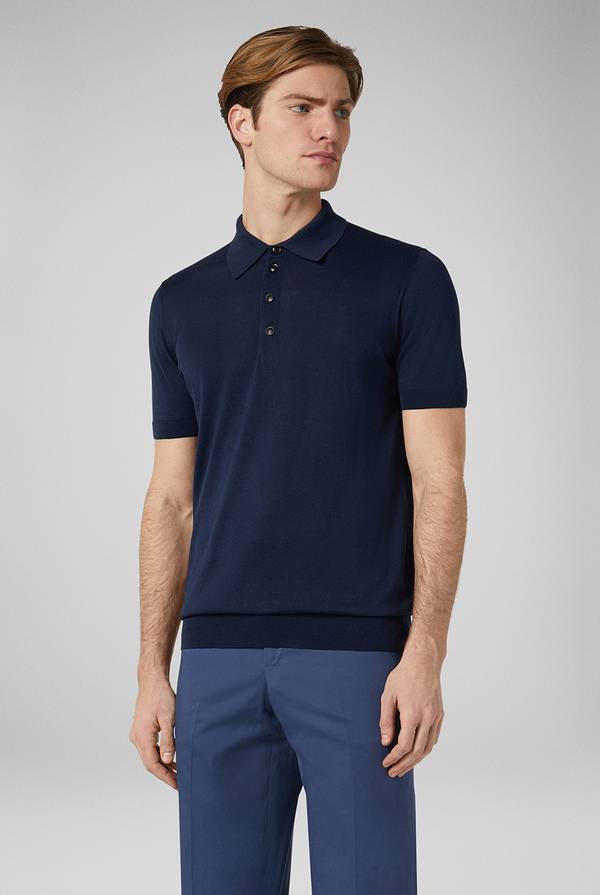 Pal Zileri Polo in maglia di seta e cotone Outlet