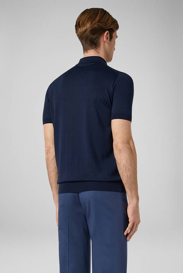 Pal Zileri Polo in maglia di seta e cotone Outlet