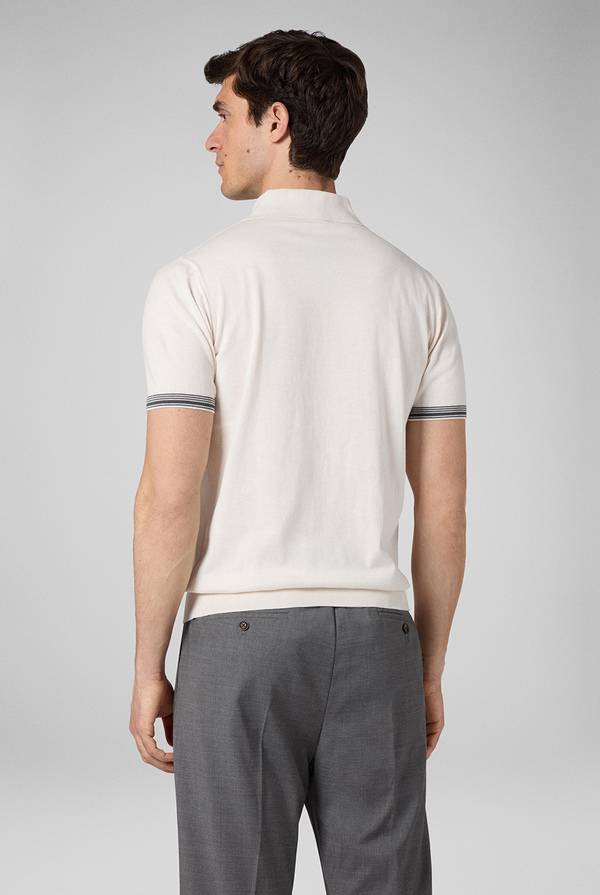 Pal Zileri Polo con finiture millerighe Vendita Calda