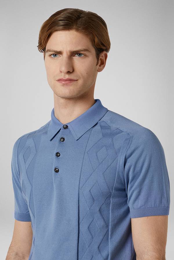 Pal Zileri Polo in maglia con calati Vendita Economica