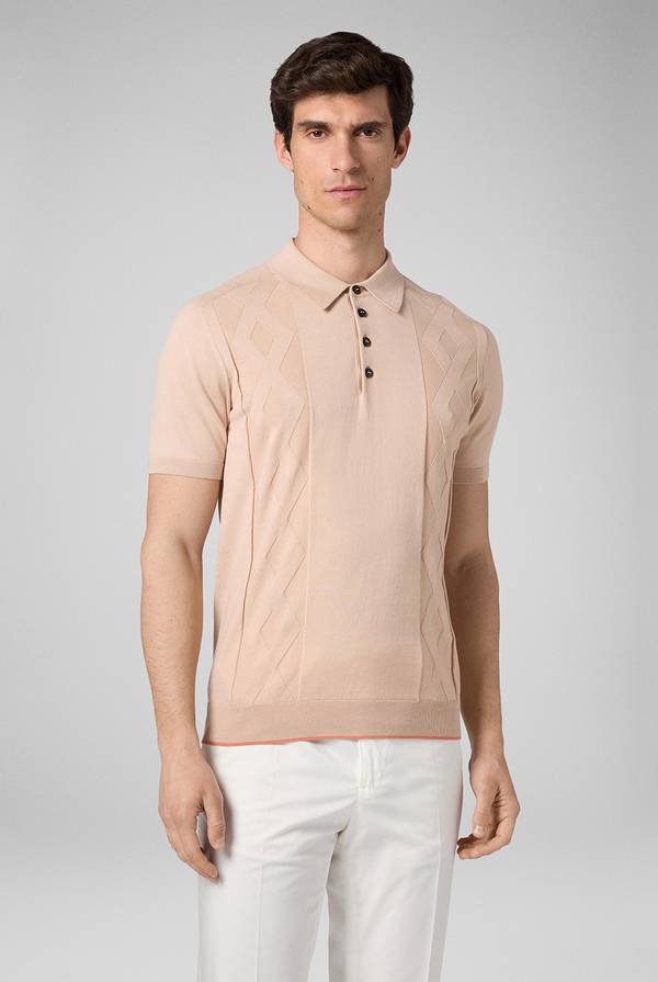 Pal Zileri Polo in maglia con calati Saldi Di Fabbrica
