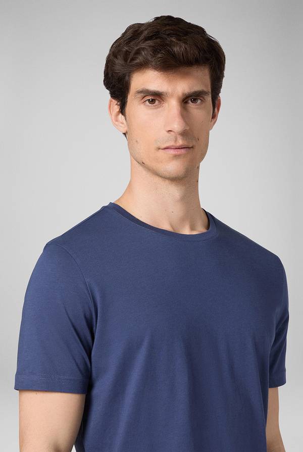 Pal Zileri T-Shirt in cotone nel colore blu Negozio