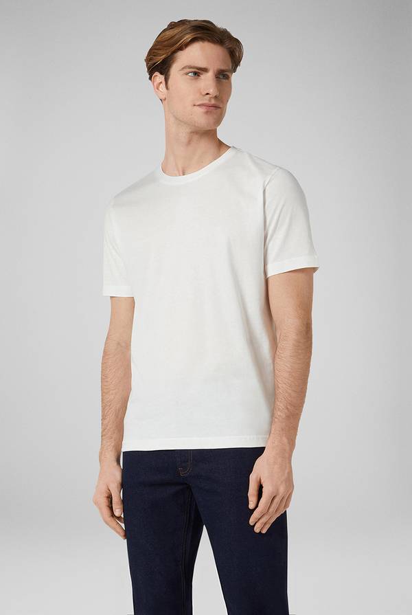 Pal Zileri T-Shirt in cotone nel colore bianco In Saldo