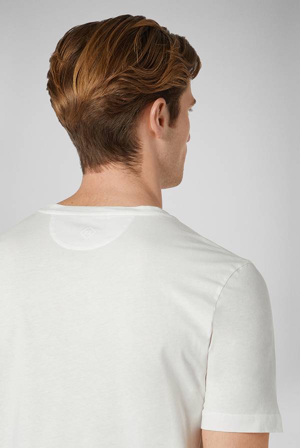 Pal Zileri T-Shirt in cotone nel colore bianco In Saldo