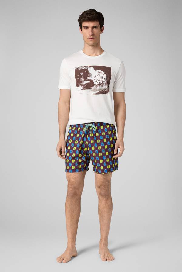 Pal Zileri tshirt in cotone con stampa astratta Nuova