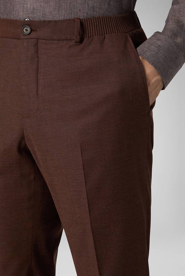Pal Zileri Pantalone classico in lana e bamboo Flash Sale