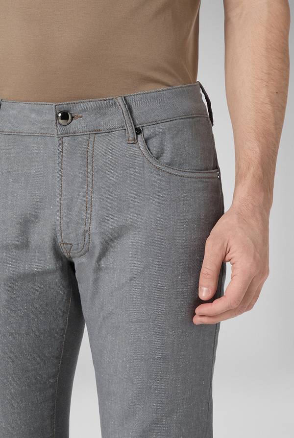 Pal Zileri Denim 5 tasche effetto lino Offerta esclusiva