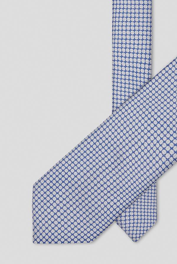 Pal Zileri Cravatta con micro lavorazione jacquard nei toni dell'azzurro Offerte giornaliere