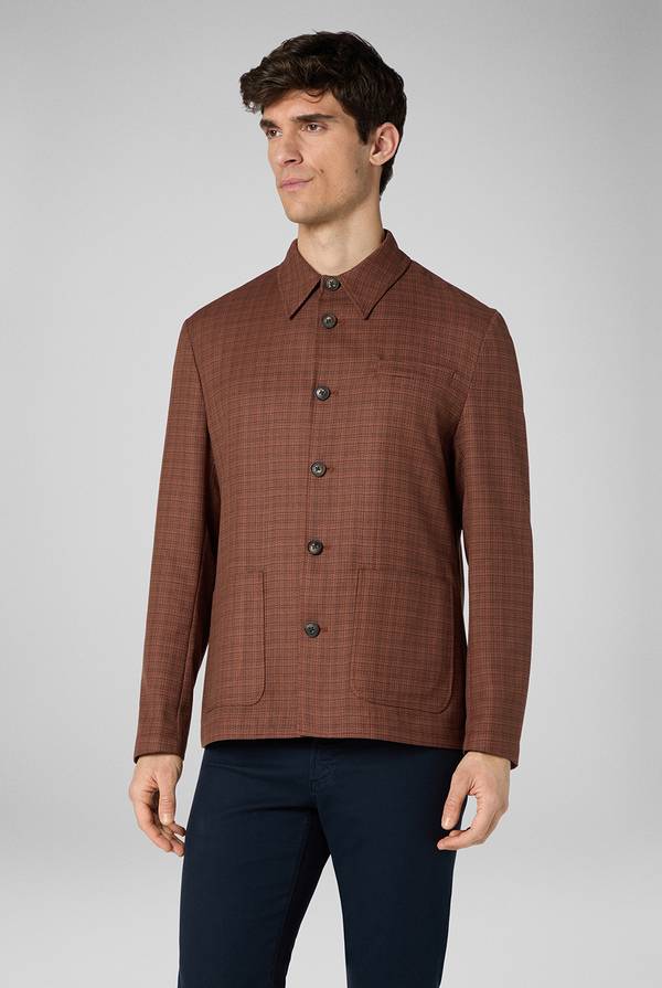 Pal Zileri Giacca camicia con motivo micro check Fino al 65% di sconto
