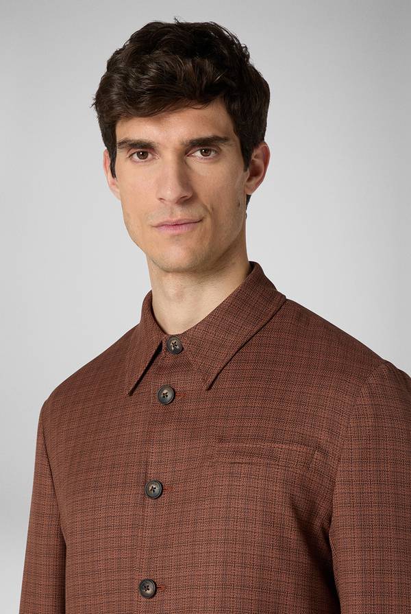 Pal Zileri Giacca camicia con motivo micro check Fino al 65% di sconto