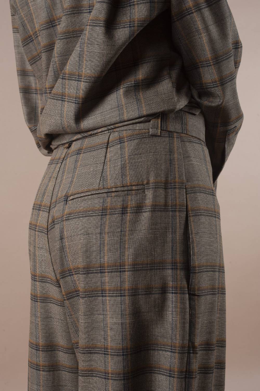 Pdr Phisique Du Role PHISIQUE DU ROLE MANNISH PANTS IN LIGHT TARTAN VIRGIN WOOL Saldi