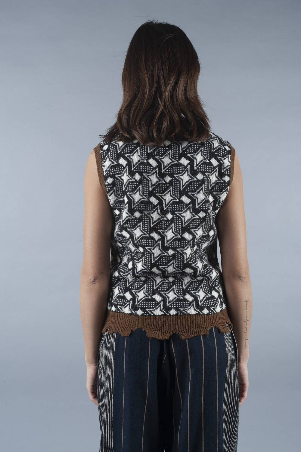 Pdr Phisique Du Role PHISIQUE DU ROLE TOP SWEATER JAQUARD IN ALPACA Offerte