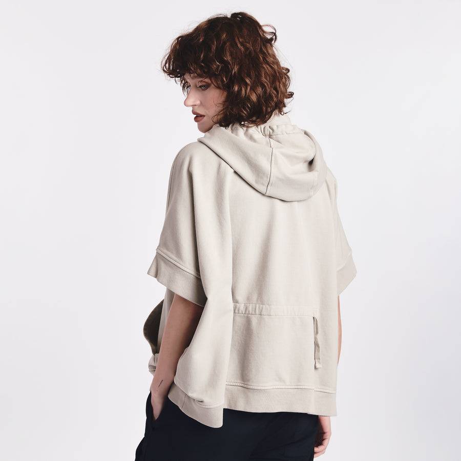Premiata Poncho con cappuccio PR354705 Ritorno libero