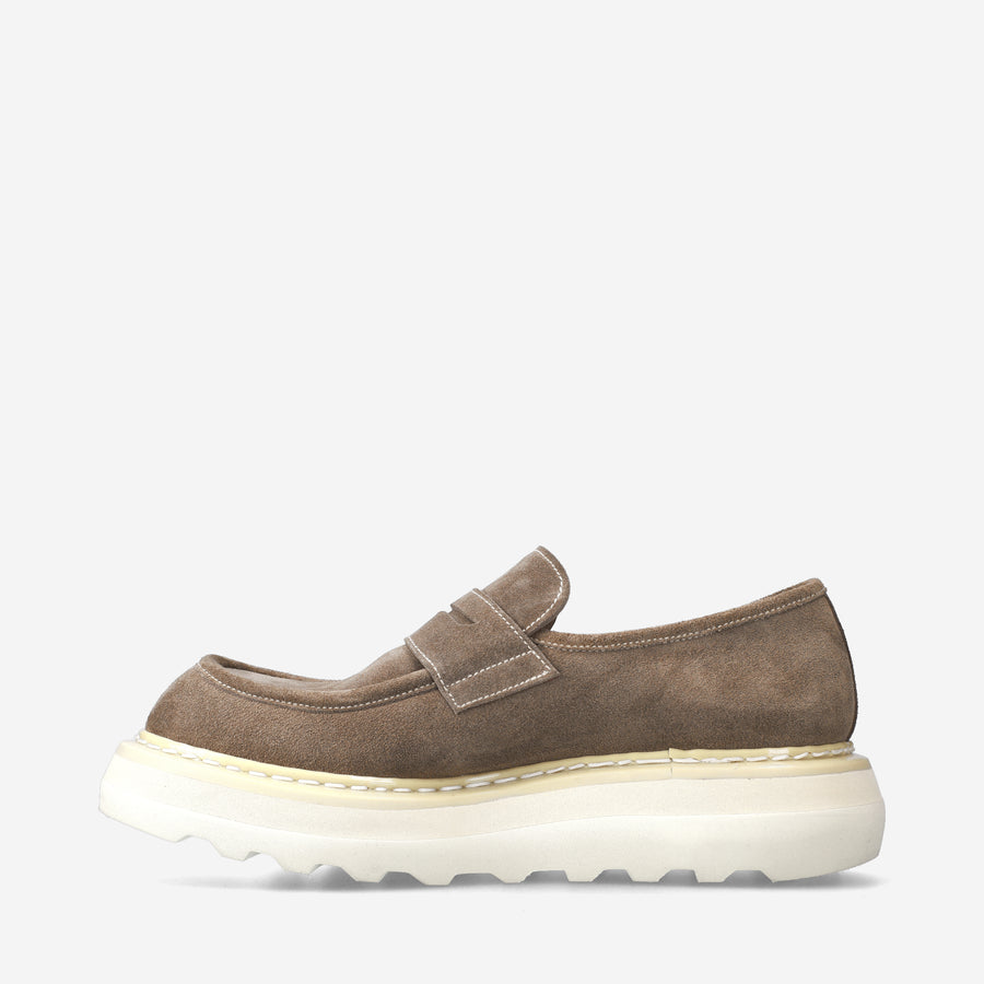 Premiata Mocassini Over Cal 32161A in camoscio Offerta speciale