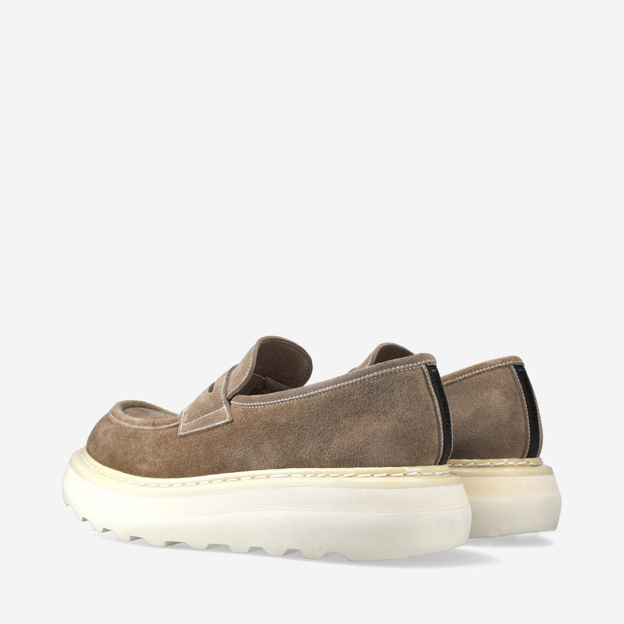 Premiata Mocassini Over Cal 32161A in camoscio Offerta speciale