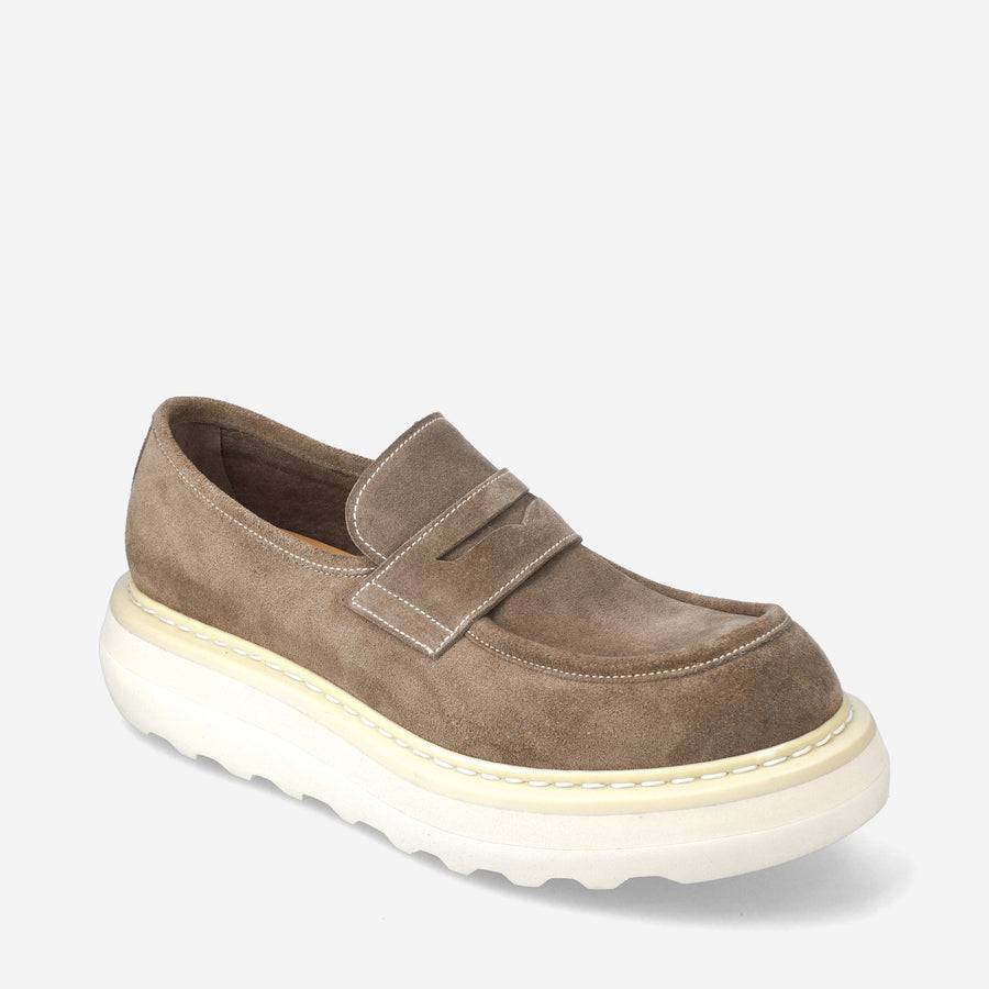 Premiata Mocassini Over Cal 32161A in camoscio Offerta speciale