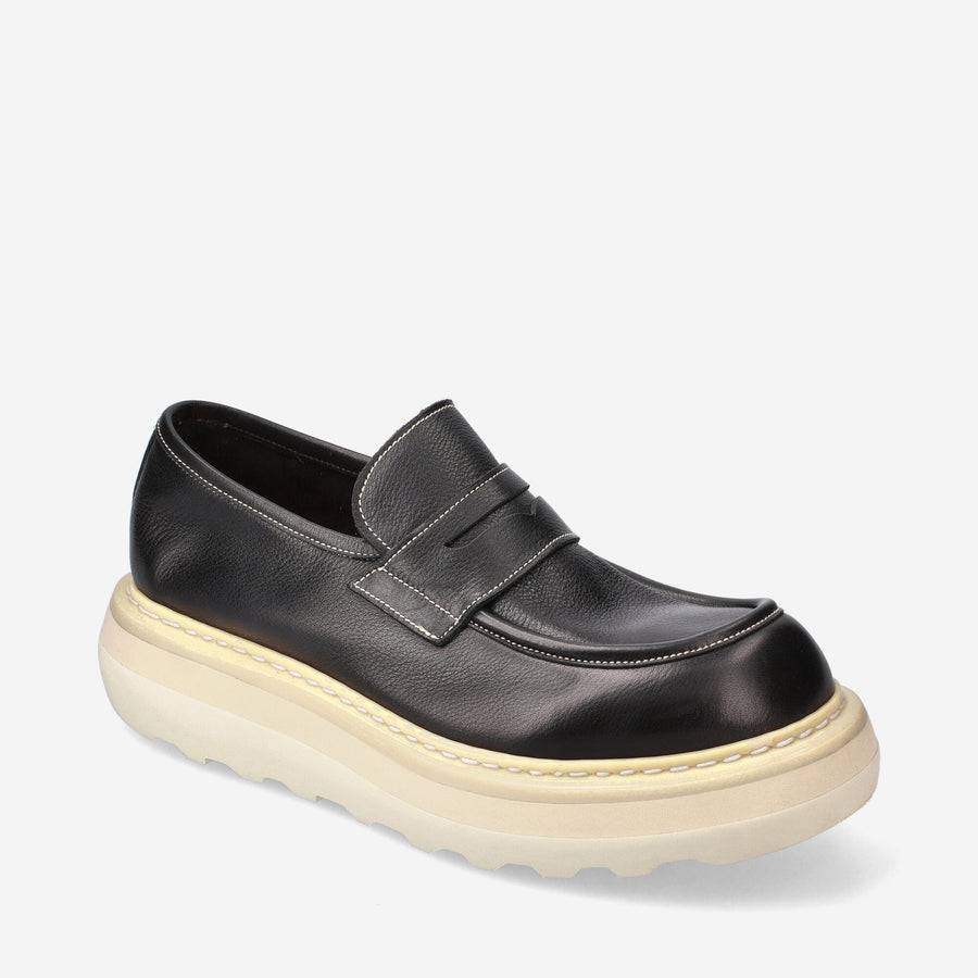 Premiata Mocassini Over Cal 32161B in vitello Comprare a buon mercato
