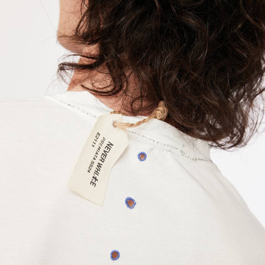 Premiata T-shirt PR364203 Never White in cotone Fino al 50% di sconto