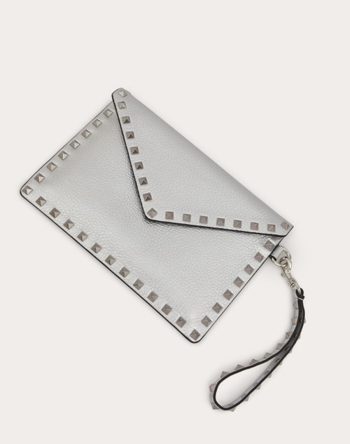 Red Valentino POCHETTE ROCKSTUD IN VITELLO GRANATO METALLIZZATO I Più Venduti