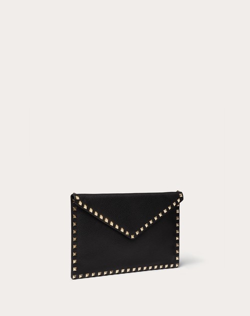 Red Valentino POUCH ROCKSTUD IN VITELLO GRANATO Nuova