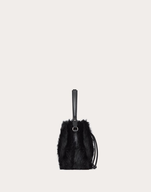 Red Valentino MINI BORSA A SECCHIELLO VLOGO SIGNATURE IN MONTONE Italy