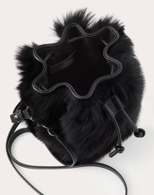 Red Valentino MINI BORSA A SECCHIELLO VLOGO SIGNATURE IN MONTONE Italy