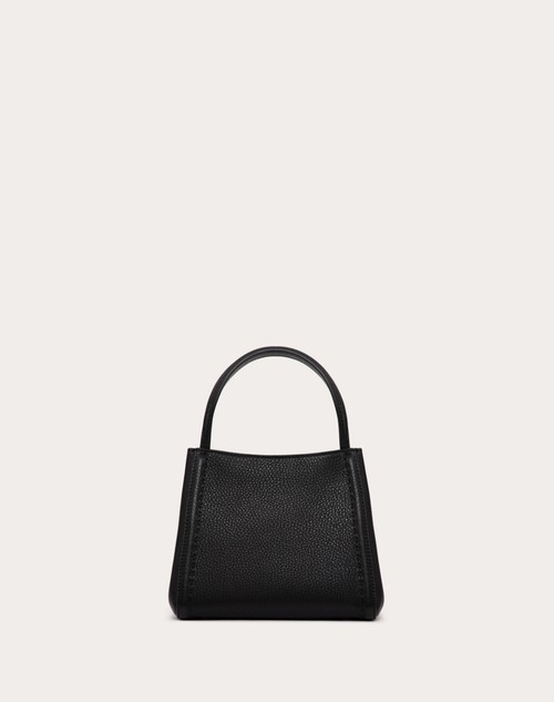 Red Valentino BORSA A MANO PICCOLA VALENTINO GARAVANI ALLTIME IN VITELLO GRANATO Consegna Veloce